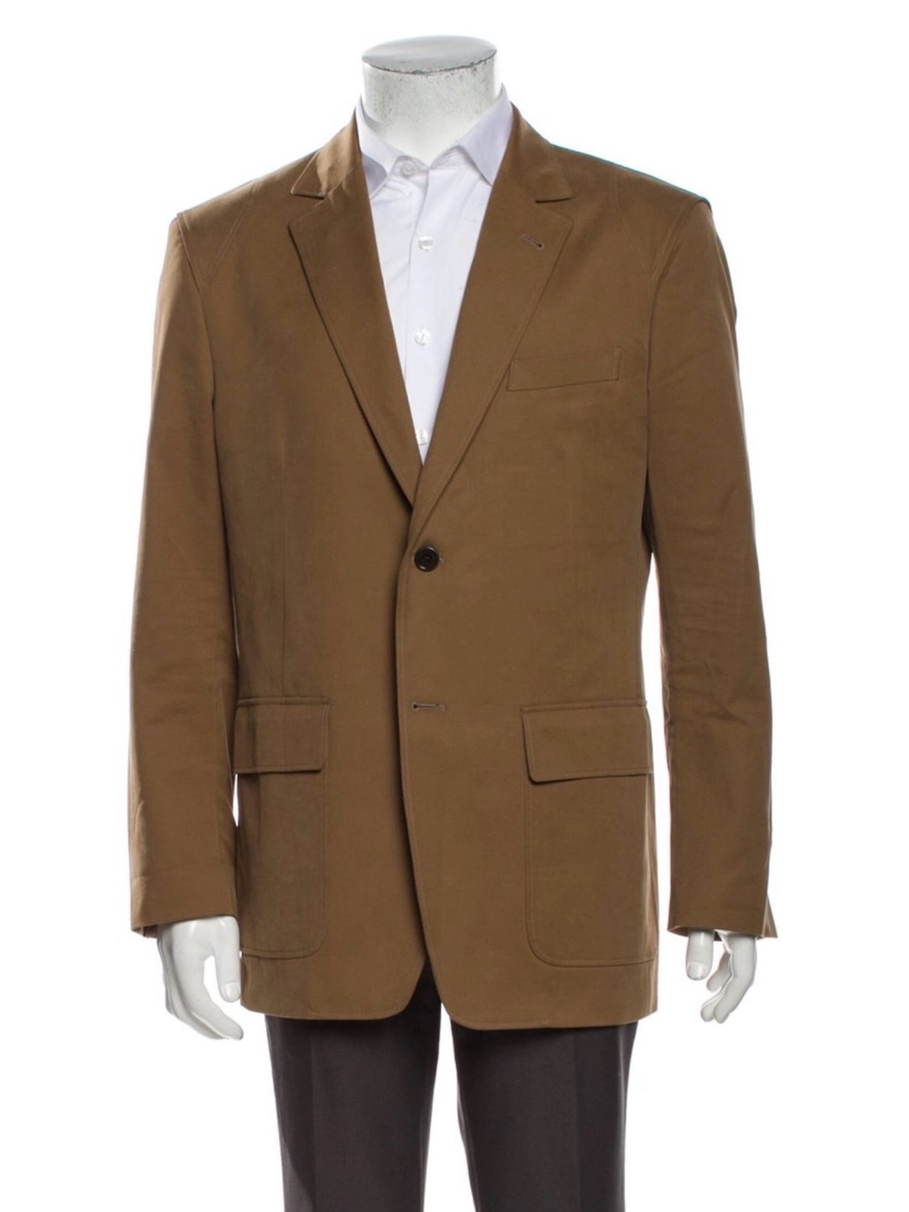 Salvatore Ferragamo Men's Brown Single-Breasted Blazer - Classic Tailored Style